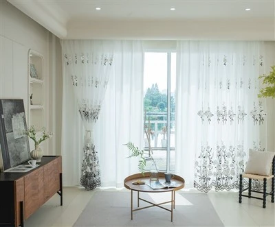 מסך חלון רקום רשת משושה Chenille